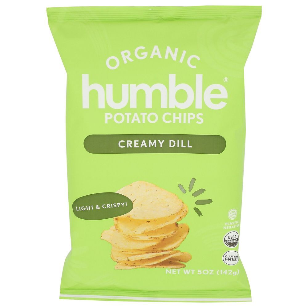 Humble Organic Creamy Dill Potato Chips, 5 Ounce -- 12 Per Case
