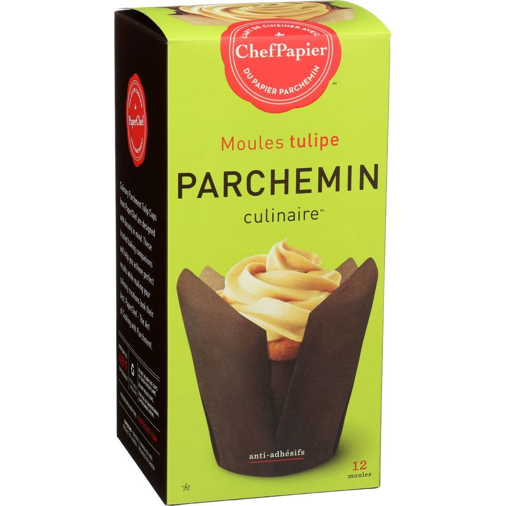 Paperchef Tulip Parchment Baking Cup, 12 Count -- 6 Per Case