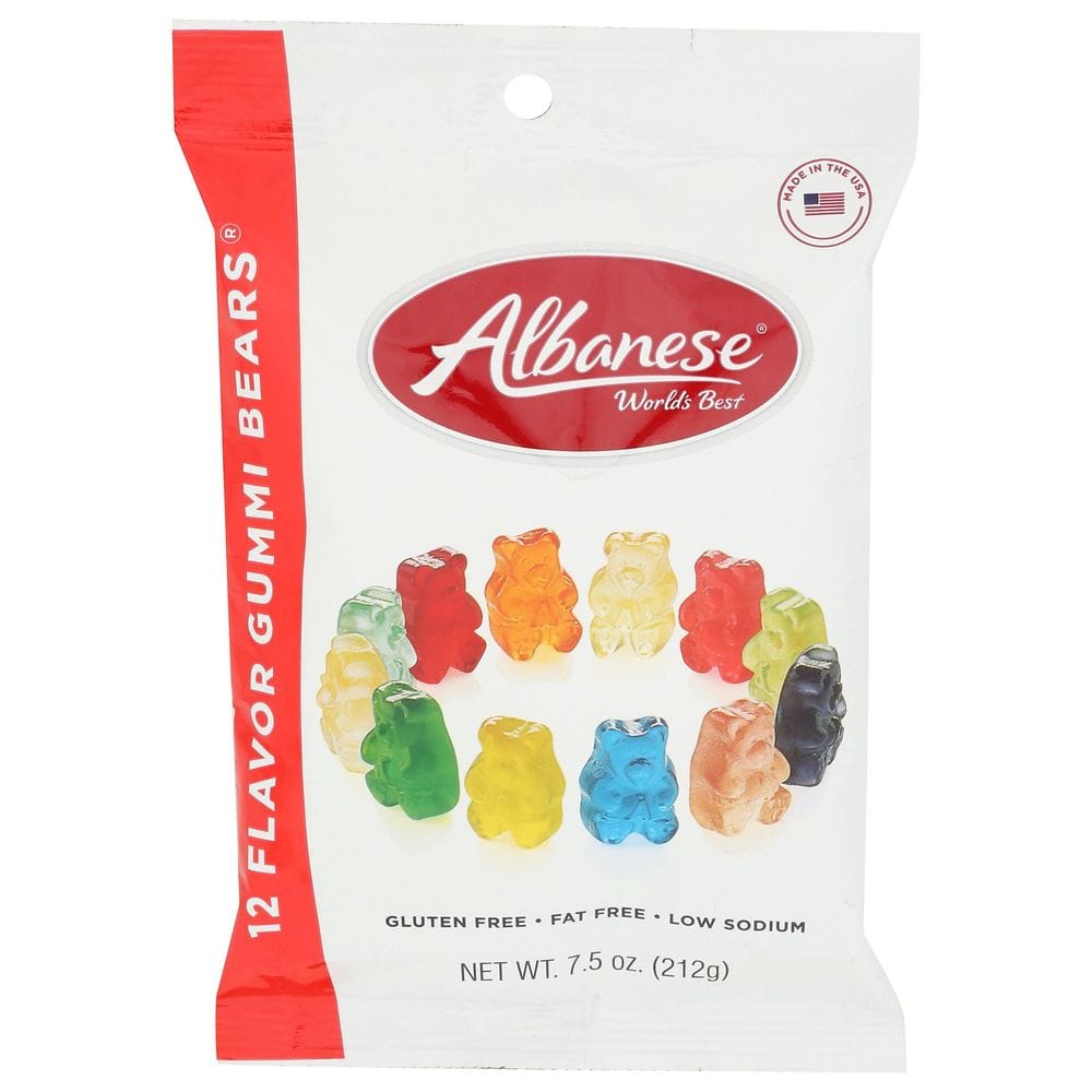Albanese 12 Flavor Gummi Bears, 7.5 Ounce -- 12 Per Case
