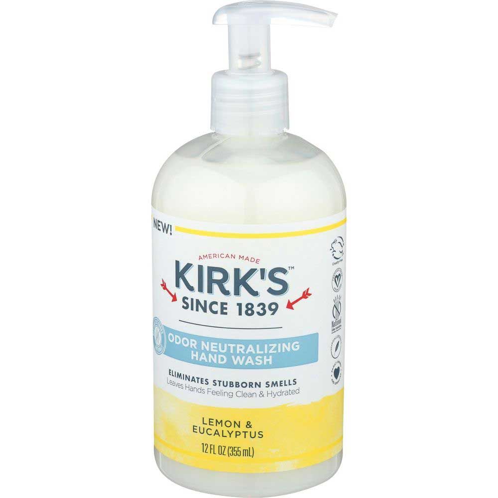 Kirk's Lemon And Eucalypytus Odor Neutralizing Hydrating Hand Wash, 12 Fluid Ounce