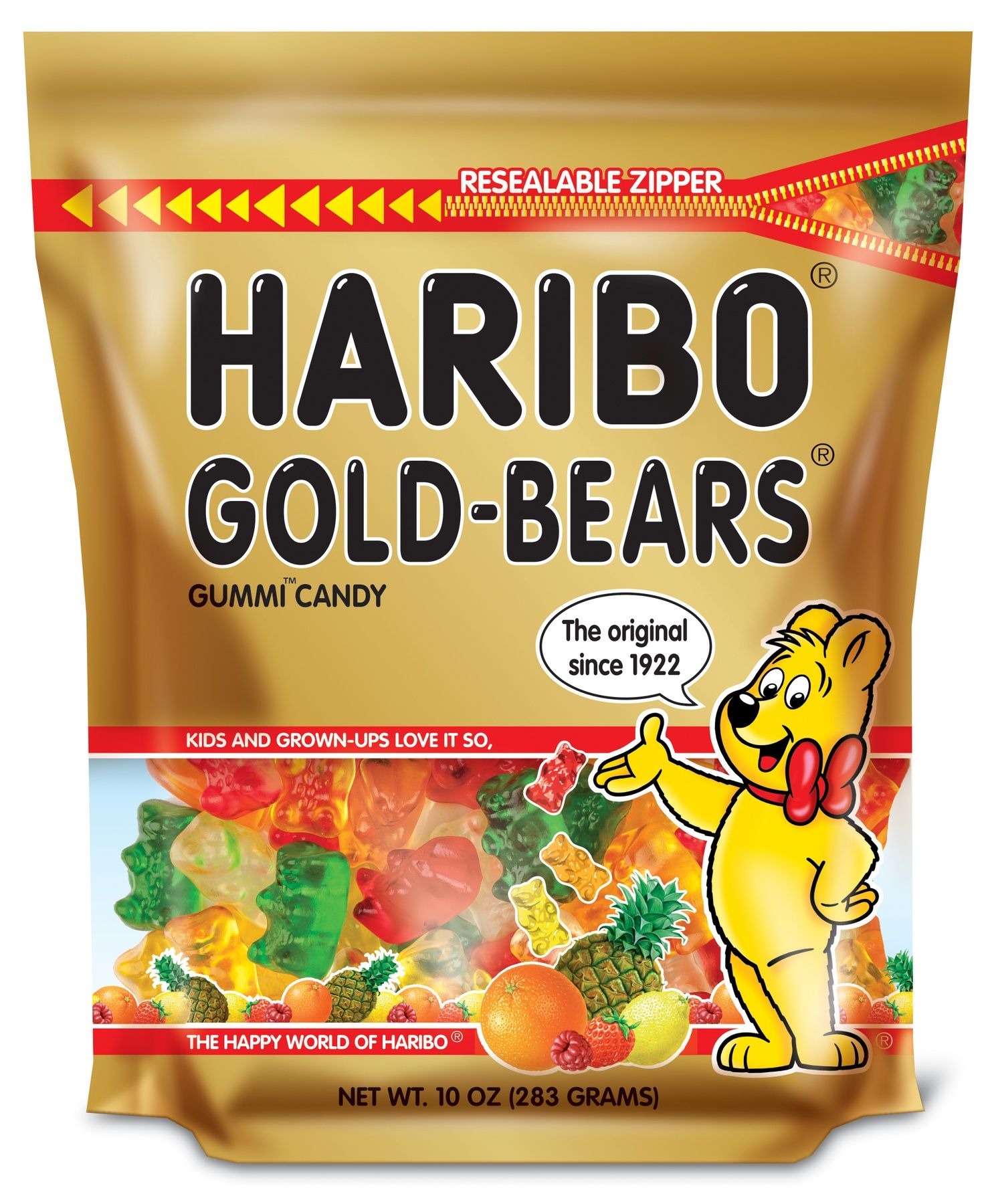 Haribo Confectionery Gold Bears Gummi Candy, 10 Ounce -- 8 Per Case