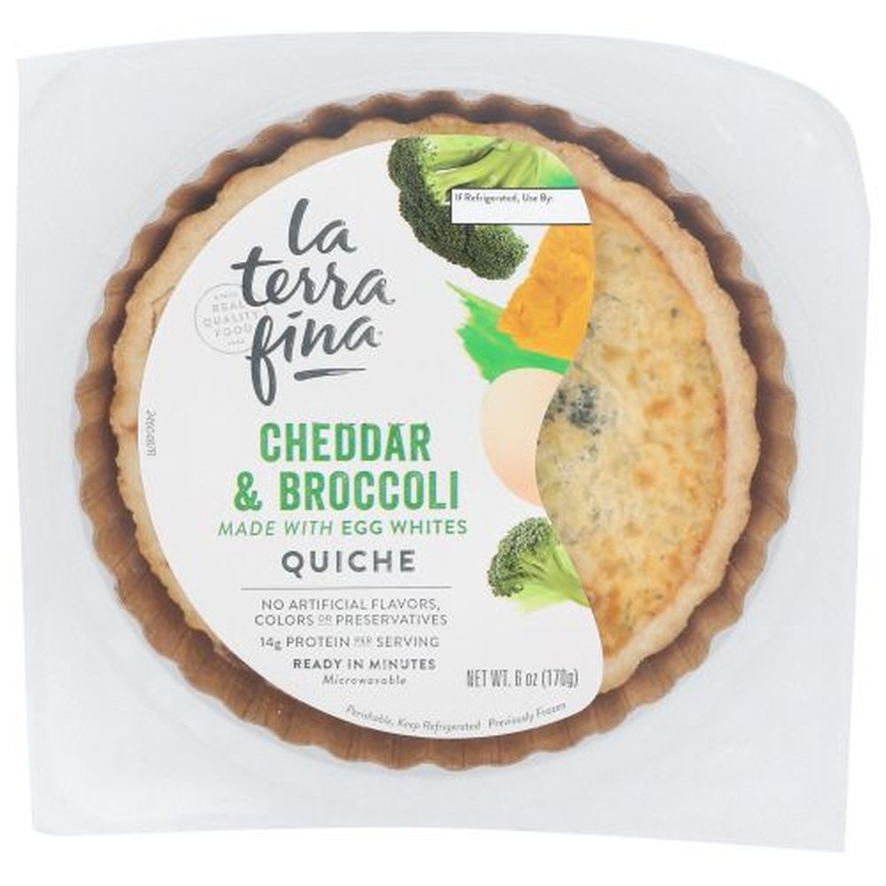 La Terra Fina Cheddar And Broccoli Quiche, 6 Ounce -- 8 Per Case