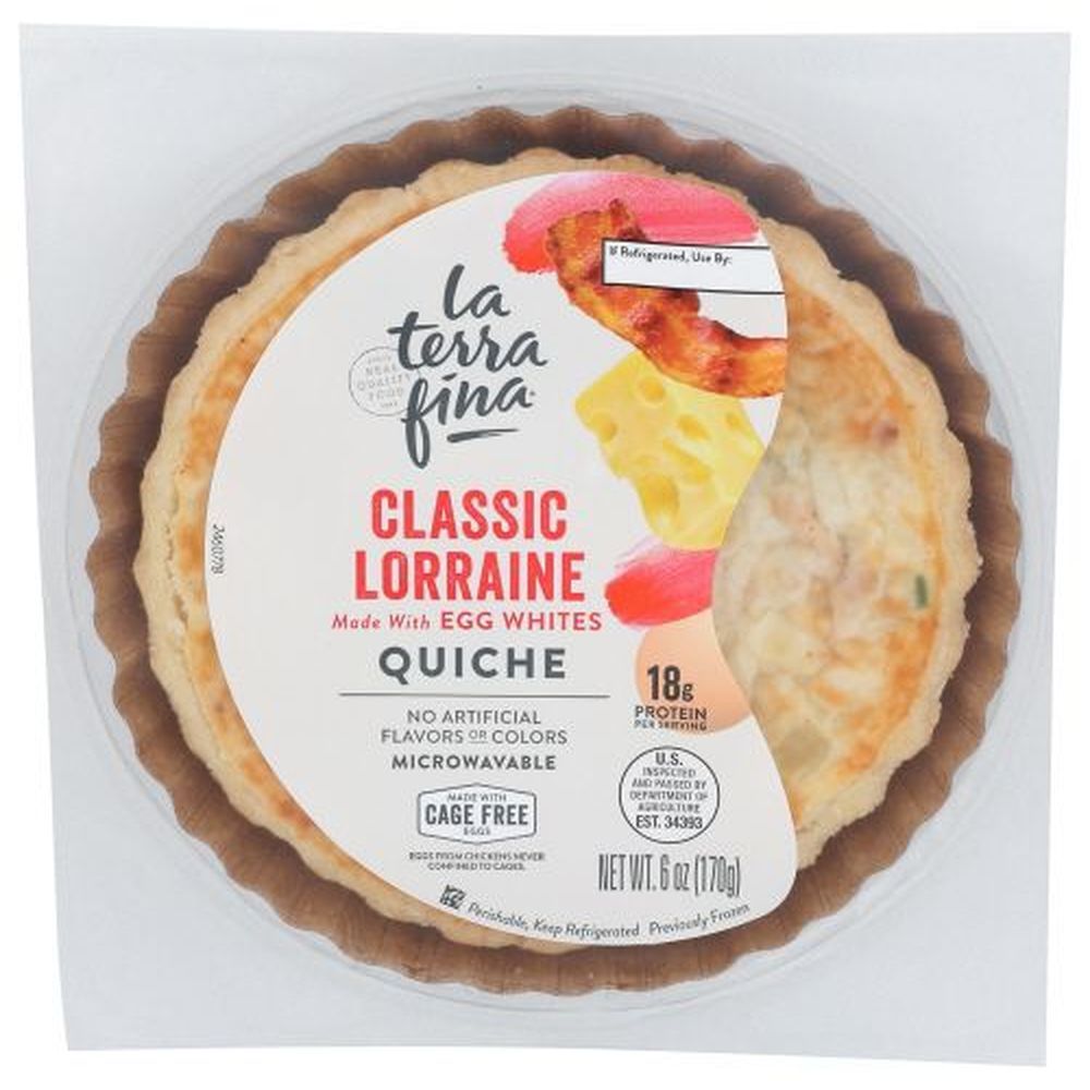 La Terra Fina Classic Lorraine Quiche, 6 Ounce -- 8 Per Case