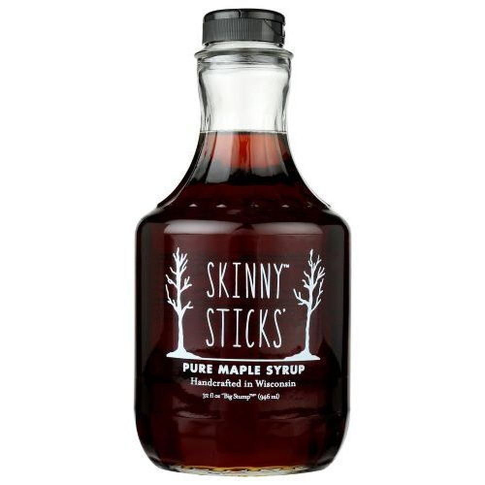 Skinny Sticks Pure Maple Syrup, 32 Fluid Ounce -- 6 Per Case