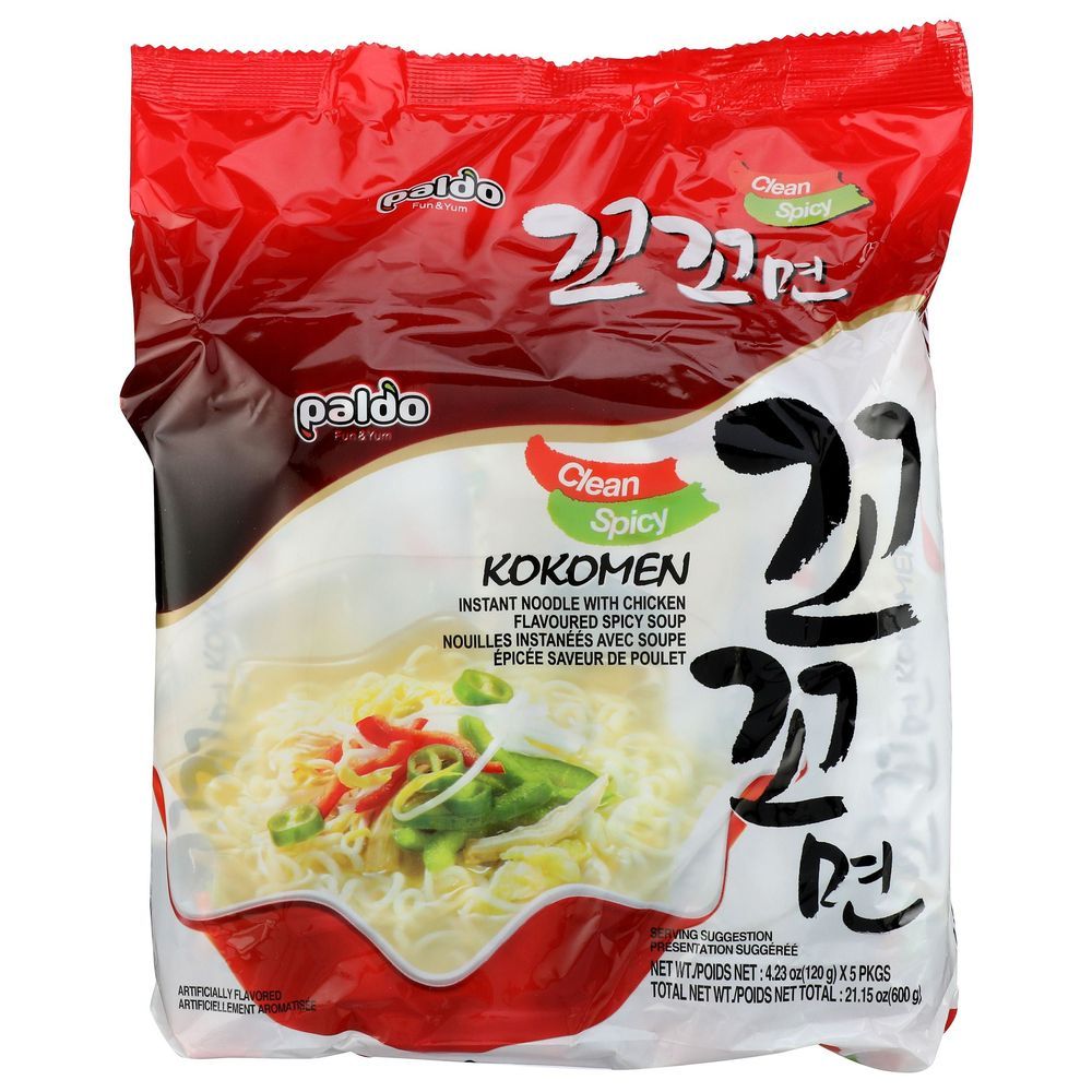 Paldo Kokomen Spicy Chicken Flavor Instant Noodle, 21.15 Ounce -- 4 Per Case