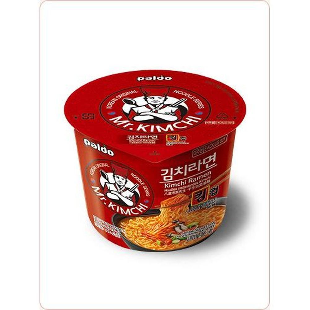 Paldo Mr Kimchi King Cup Ramen, 3.88 Ounce -- 6 Per Case