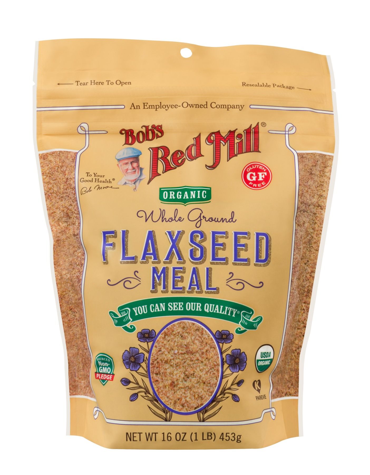Bob's Red Mill Organic Brown Flaxseed Meal, 16 Ounce -- 4 Per Case