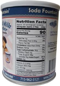Soda Fountain Malted Milk Powder, 16 Ounce -- 6 Per Case