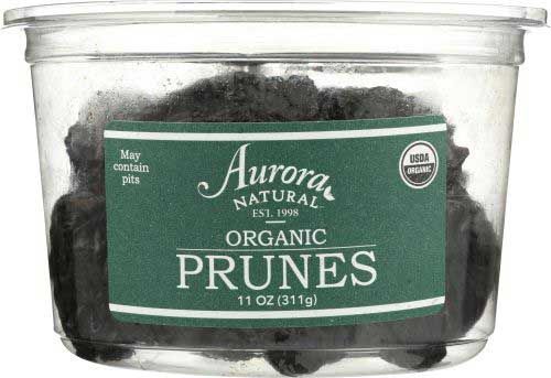 Aurora Natural Organic Prunes, 11 Ounce -- 12 Per Case