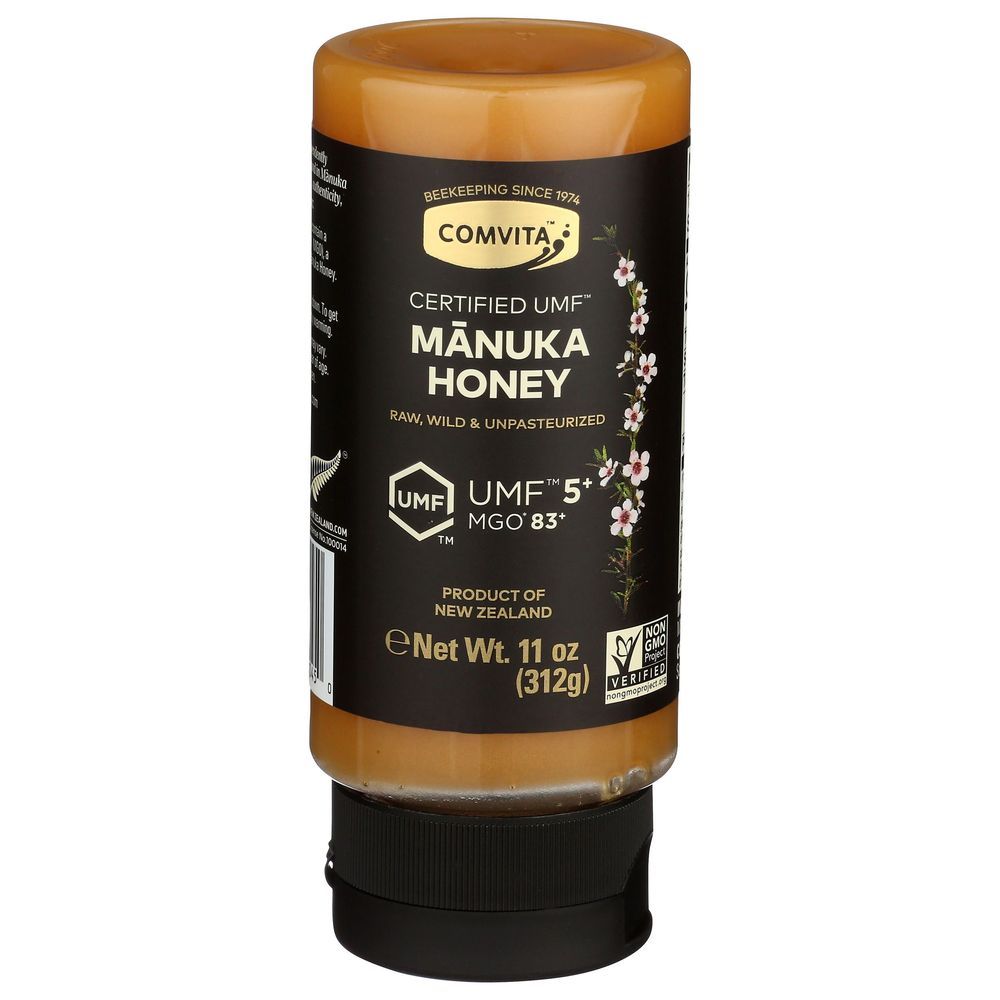 Comvita Multifloral Raw Wild And Unpasteurized Raw Manuka Honey, 11 Ounce Squeeze Tube