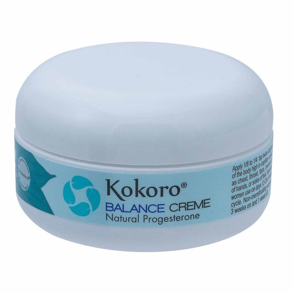Kokoro Natural Progesterone Balance Creme For Women, 2 Fluid Ounce