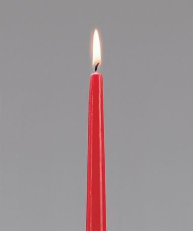 Hollowicks Select Wax Drip Less Taper Candle, 12 Inch Height Taper -- 144 Per Case