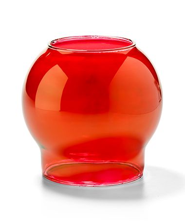 Hollowicks Ruby Lustre Bubble Globe Only, 3 1/8 Inch Height