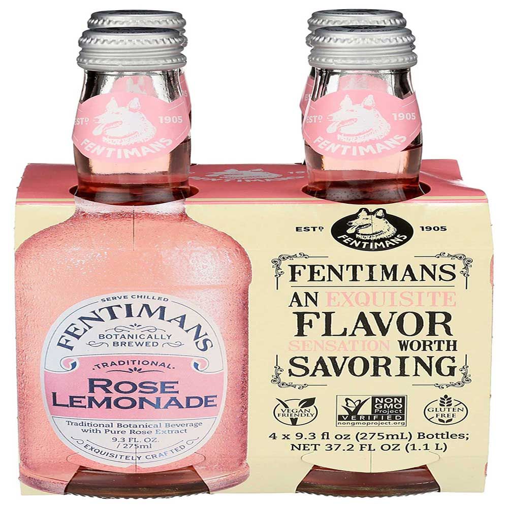 Fentimans Rose Lemonade Beverage, 37.2 Fluid Ounce -- 6 Per Case
