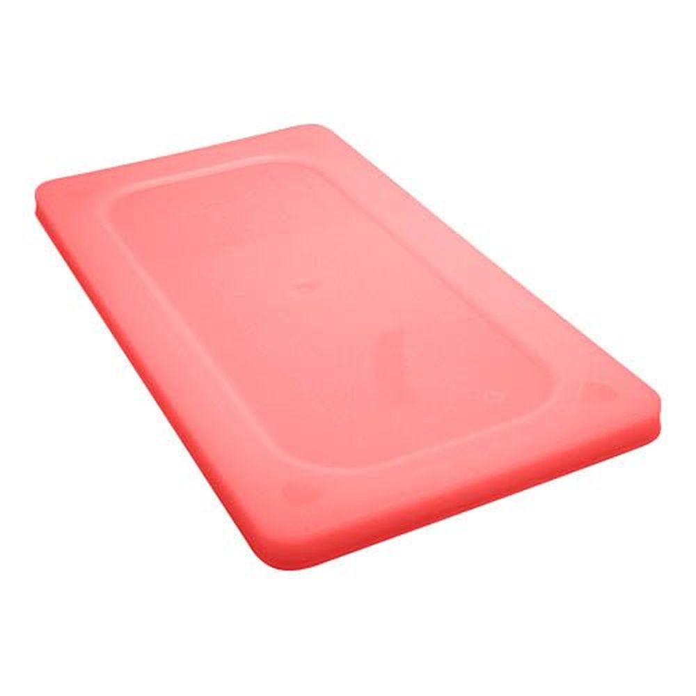 Vollrath 5243202 Super Pan V Flexible Steam Table Hotel Red Third Size Pan Lid, 12.812 X 7.062 X 0.562 Inch Overall