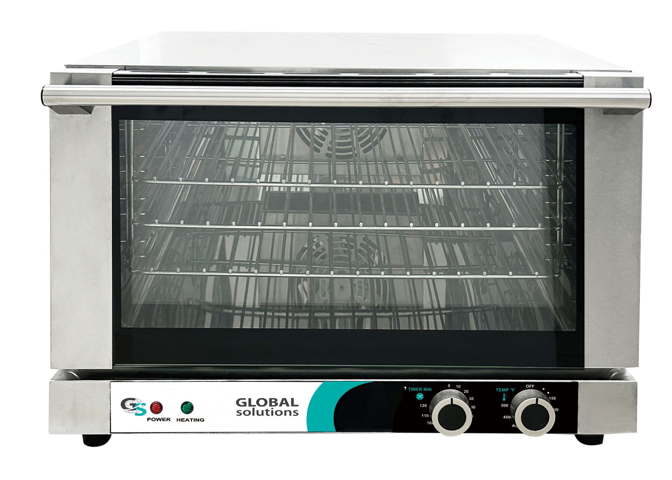 Global Solutions 120 Volt Quarter Size Convection Oven, 18 3/4 X 19 7/8 X 15 Inch