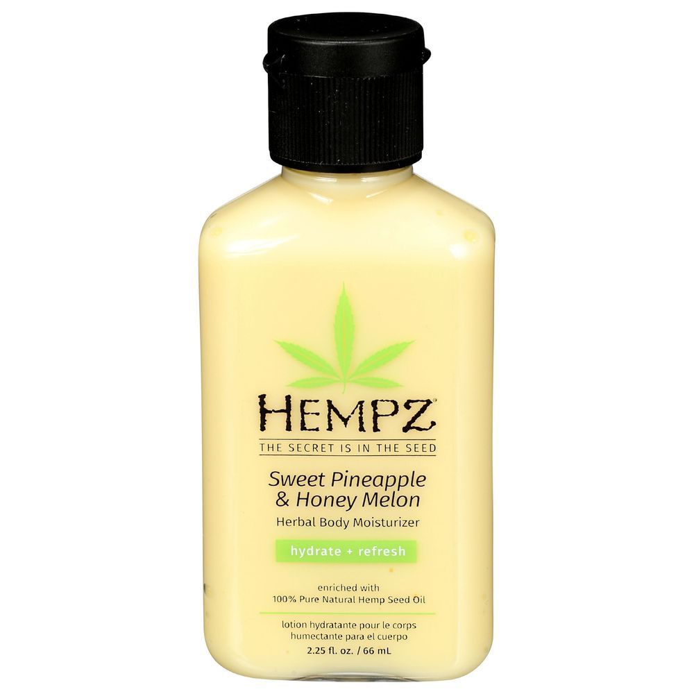 Hempz Sweet Pineapple And Honey Melon Herbal Body Moisturizer, 2.25 Fluid Ounce -- 6 Per Case