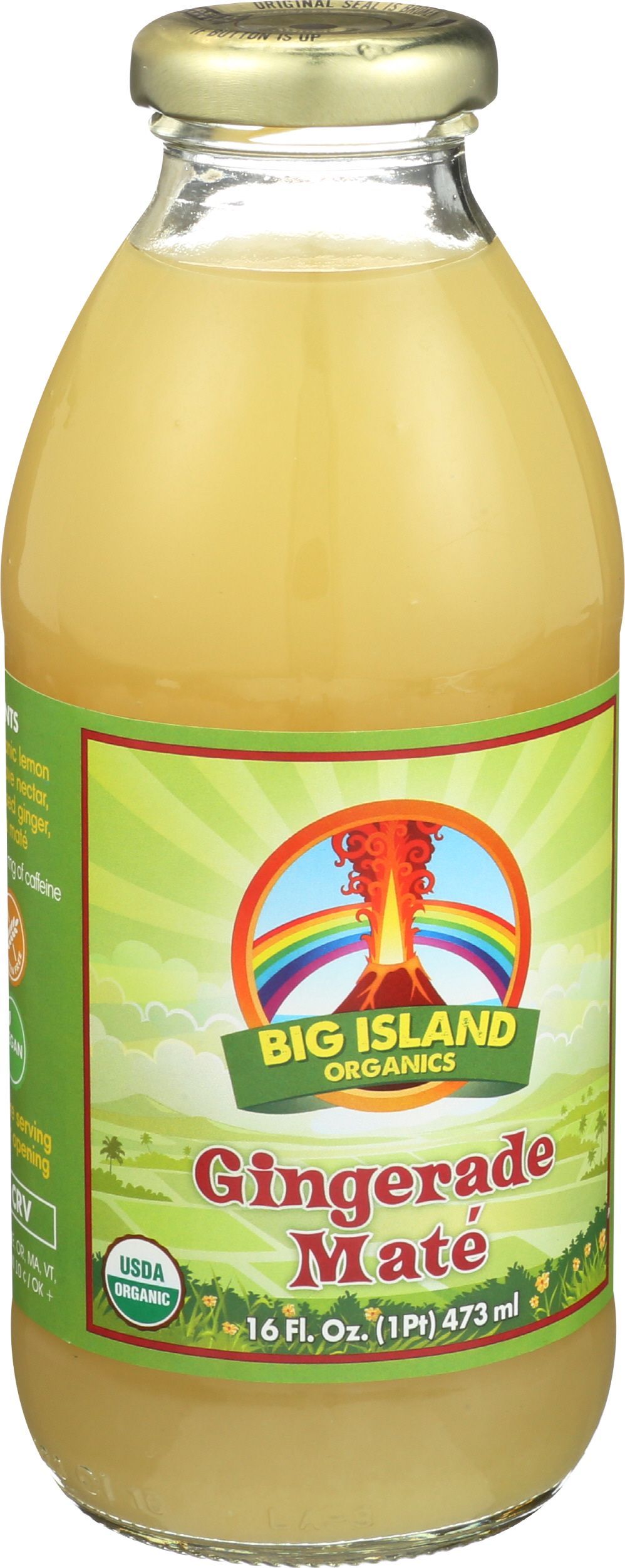 Big Island Organics Gingerade Mate Juice, 16 Ounce -- 12 Per Case