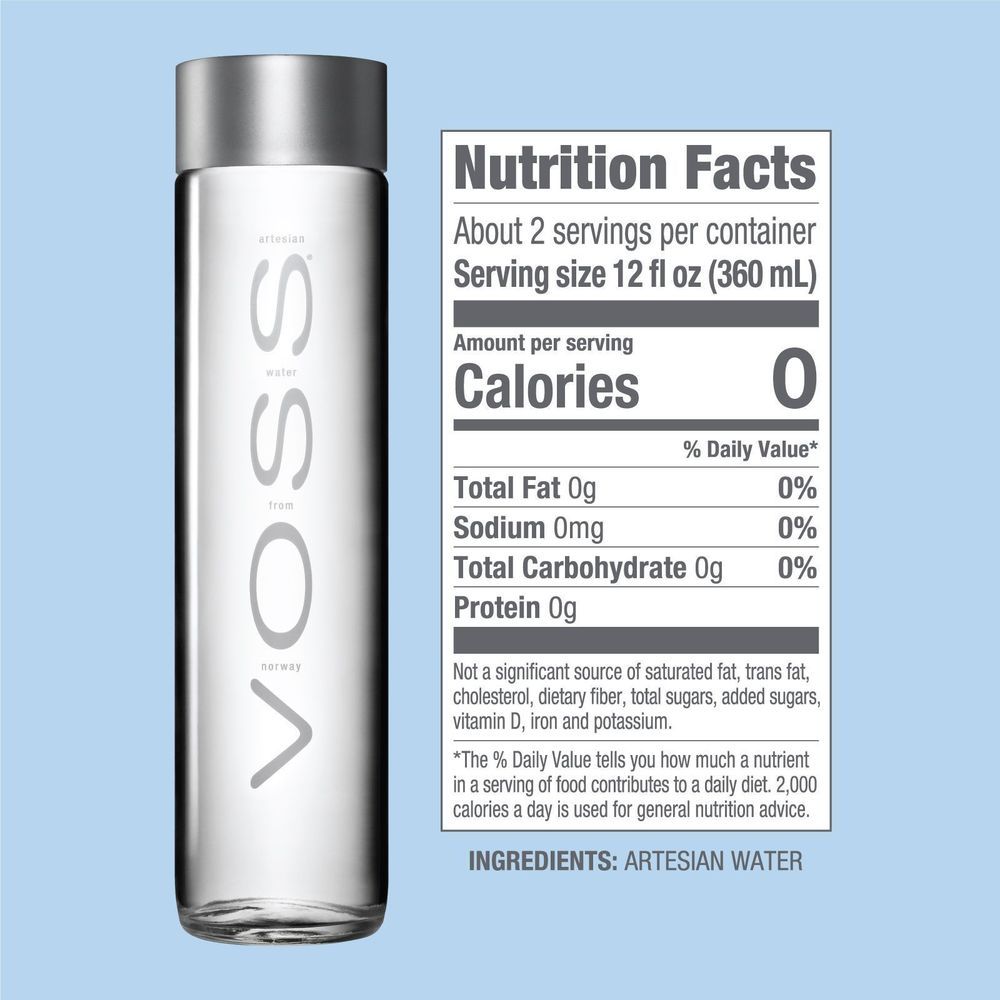 Voss Artesian Sparkling Water, 27.1 Fluid Ounce -- 12 Per Case