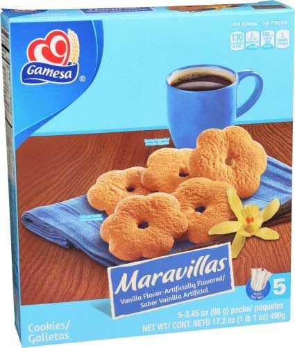 Gamesa Maravillas Vanilla Cookie, 17.2 Ounce -- 8 Per Case