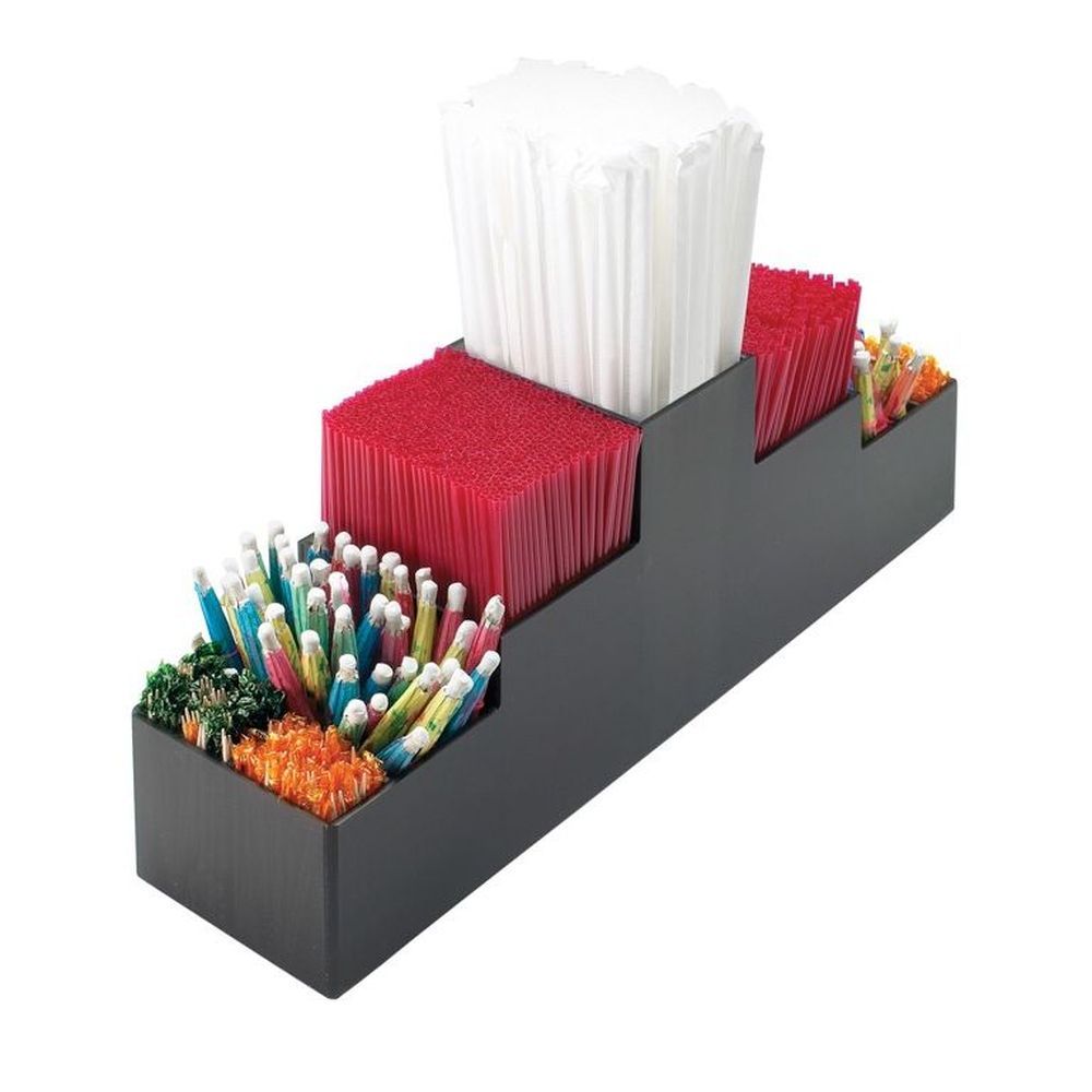 Cal-mil Classic Black 9 Sections Bar Organizer, 3.75 X 15.5 X 5.25 Inch