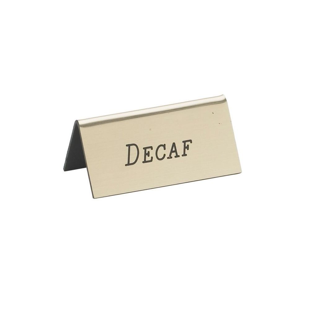 Cal-mil Gold Decaf Beverage Tent, 3 X 1 1/2 Inch -- 12 Per Case