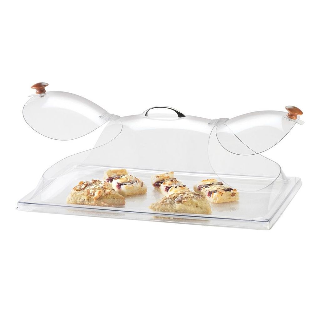 Cal-mil Classic Clear Dome Display Cover With Double End Opening And Doors, 12 X 20 X 7 1/2 Inch -- 4 Per Case