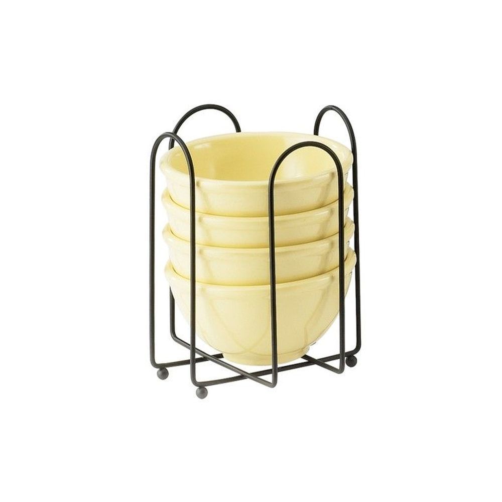 Cal-mil Black Wire Frame Bowl Holder, 6 1/2 X 6 1/2 X 8 Inch -- 3 Per Case