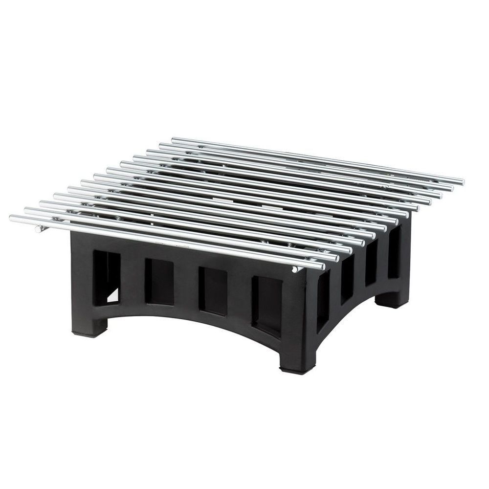 Cal-mil Mission Black Square Chafer Alternative With Grill, 10.25 X 10 X 7.5 Inch