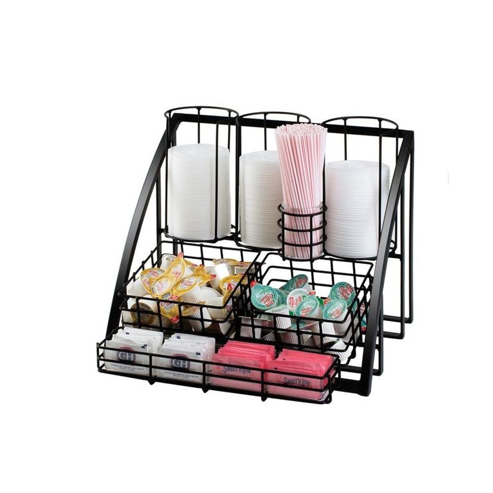 Cal-mil Black Mission Condiment Organizer, 15 X 14 X 12 Inch