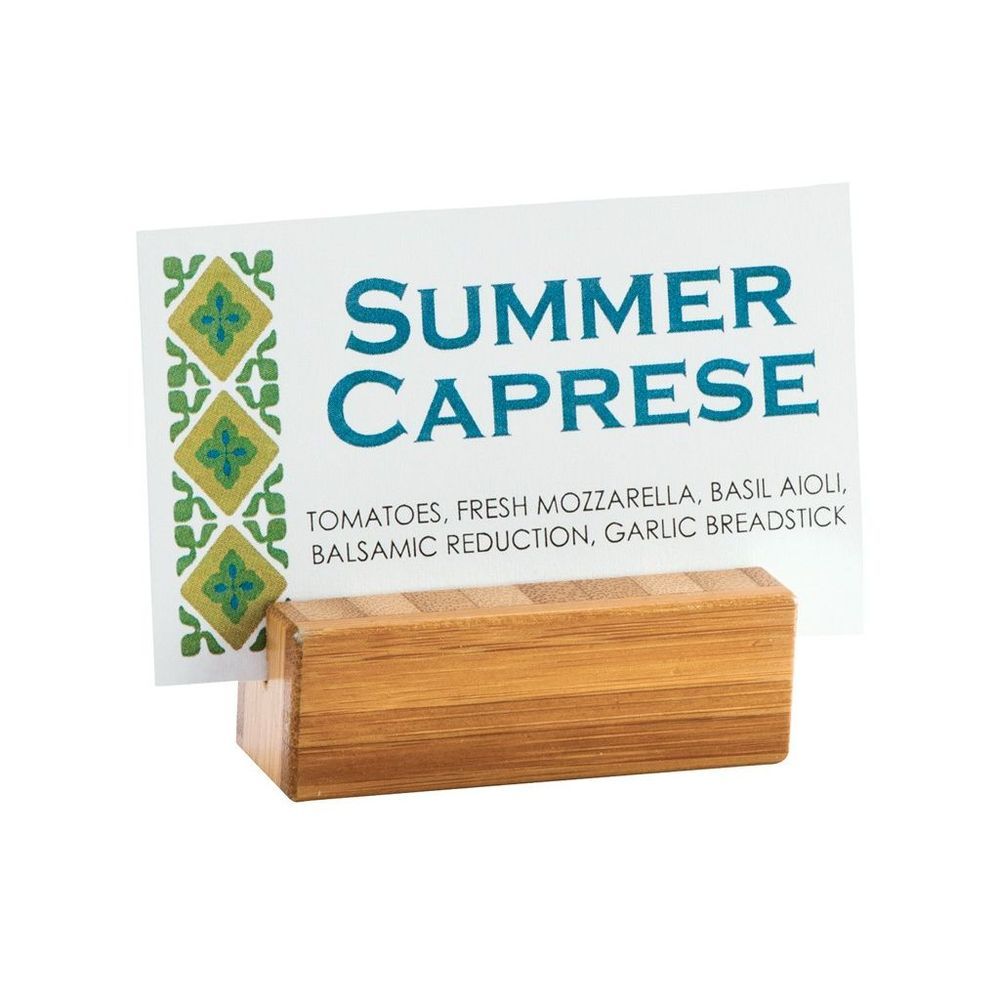 Cal-mil Bamboo Card Holder, 2.25 X .75 X .75 Inch -- 6 Per Case