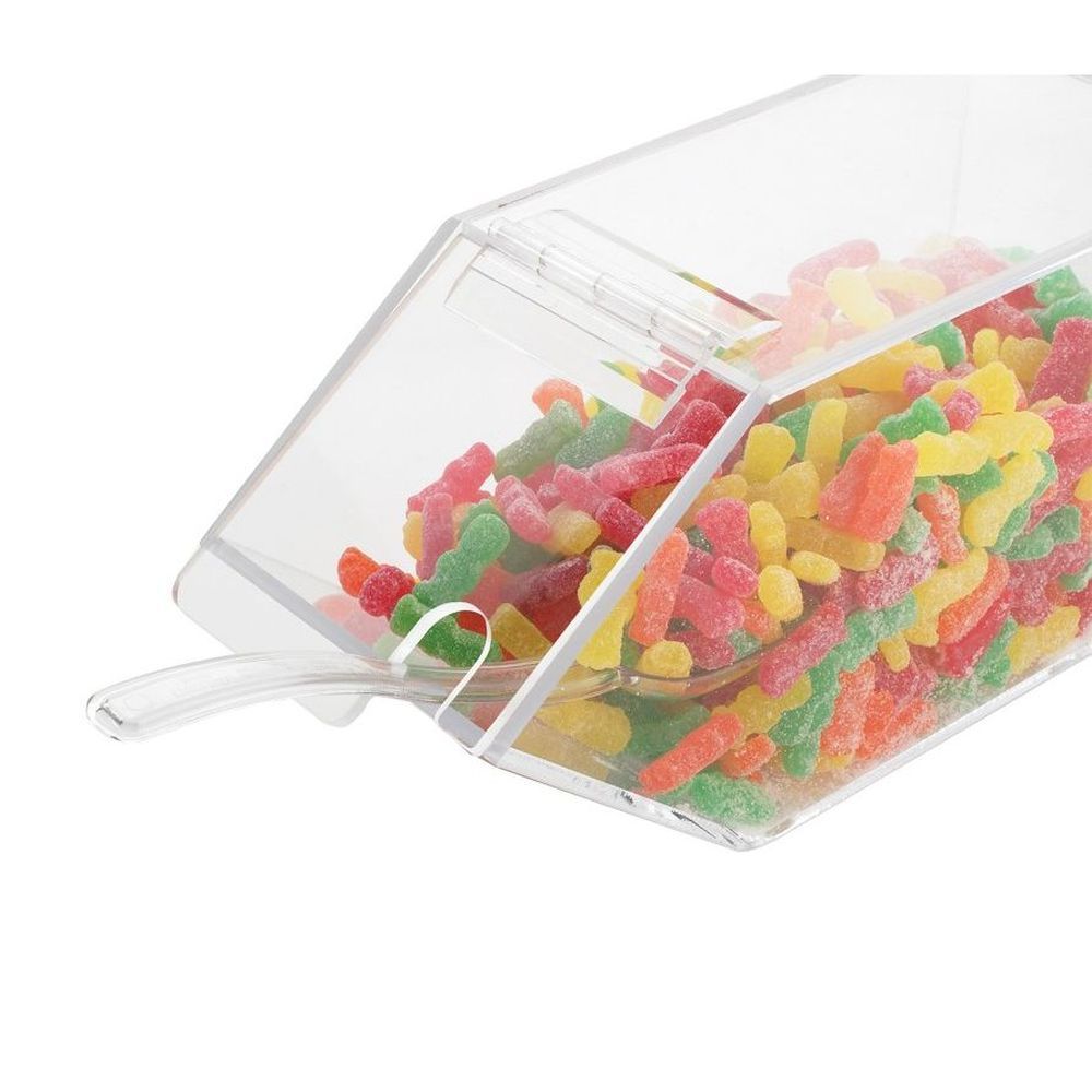 Cal-mil Classic Acrylic Stackable Topping Dispenser With Notch Lid, 4.5 X 11 X 5.5 Inch -- 2 Per Case
