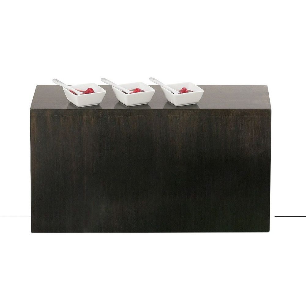 Cal-mil Midnight Bamboo Rectangular Riser, 20.5 X 7 X 11 Inch