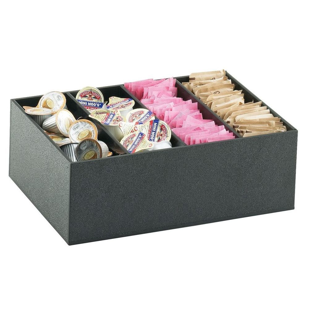 Cal-mil Classic 4 Section Coffee Condiment Organizer, 11.875 X 8.375 X 4.25 Inch