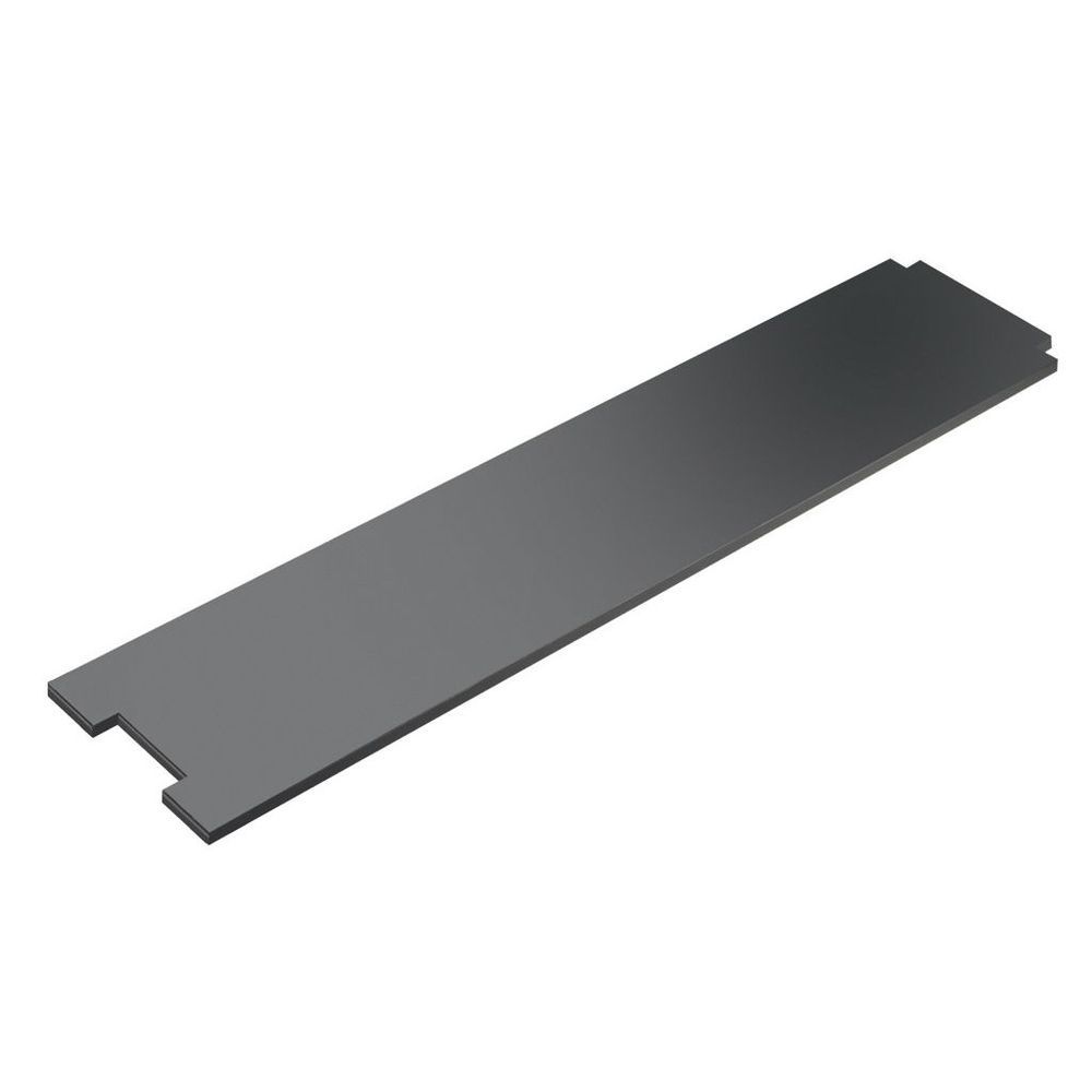 Cal-mil Midnight Rectangular Shelf For Interlink Elevation Risers, 7 X 32 X .25 Inch