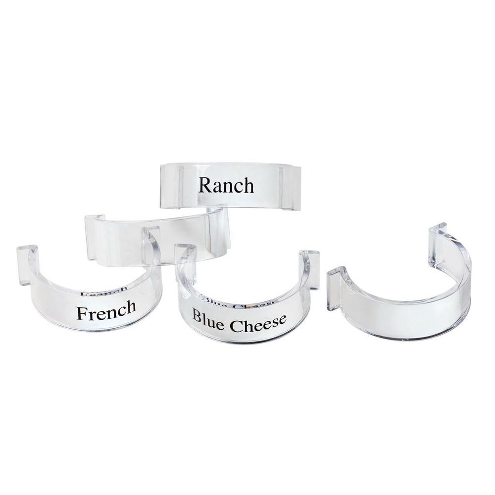 Cal-mil Labeled Salad Dressing Bottle Clip, 2.25 Inch Dia..