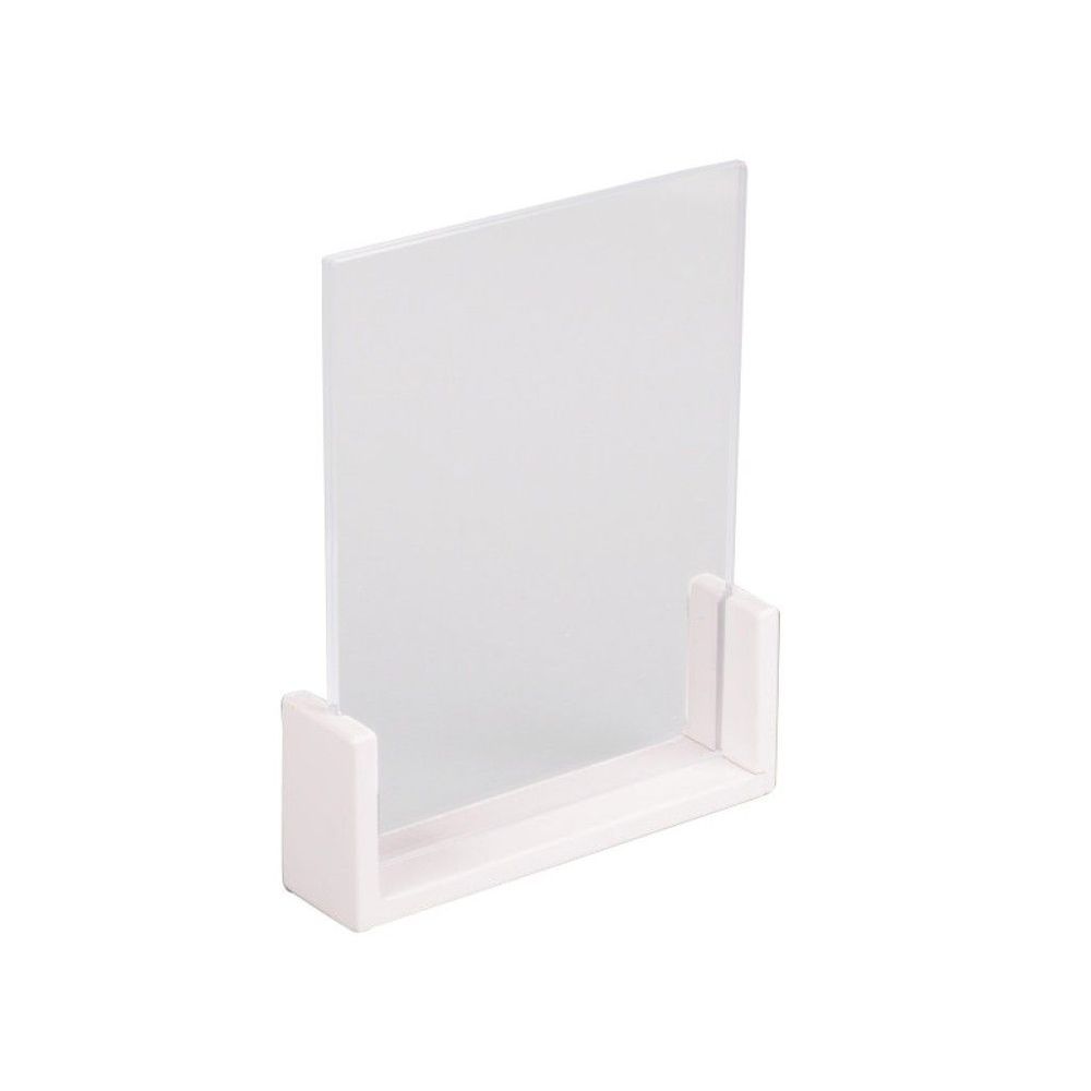 Cal-mil White U Frame Table Top Card Holder, 8.5 X 1 X 11 Inch