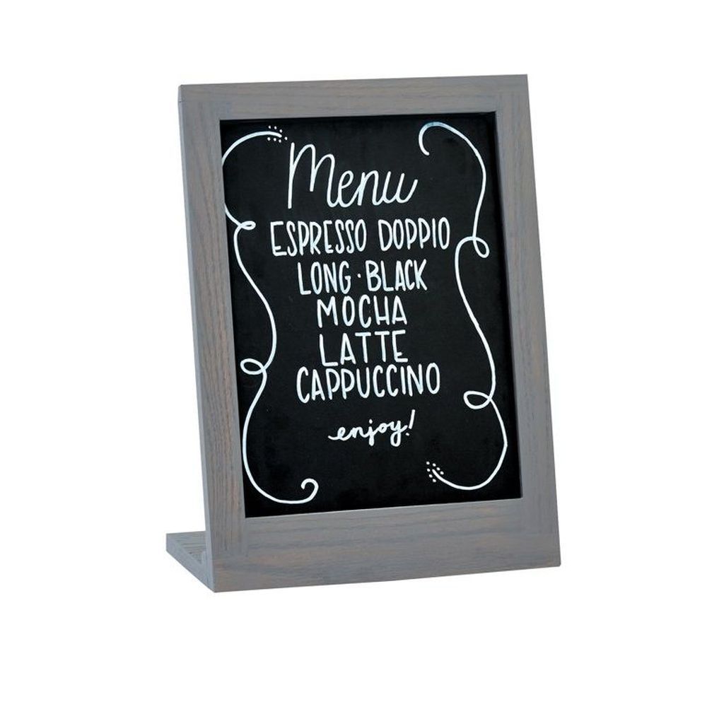Cal-mil Oak Ashwood Gray 4 X 6 Inch Chalkboard Sign, 4 X 3.5 X 6.5 Inch