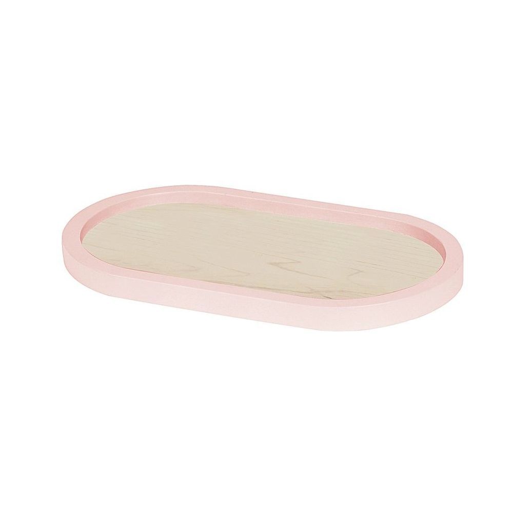 Cal-mil Blonde Maple Wood Serving Tray With Blush Colored Rim, 7 Inch Width X 12 Inch Depth X 1 Inch Height -- 6 Per Case