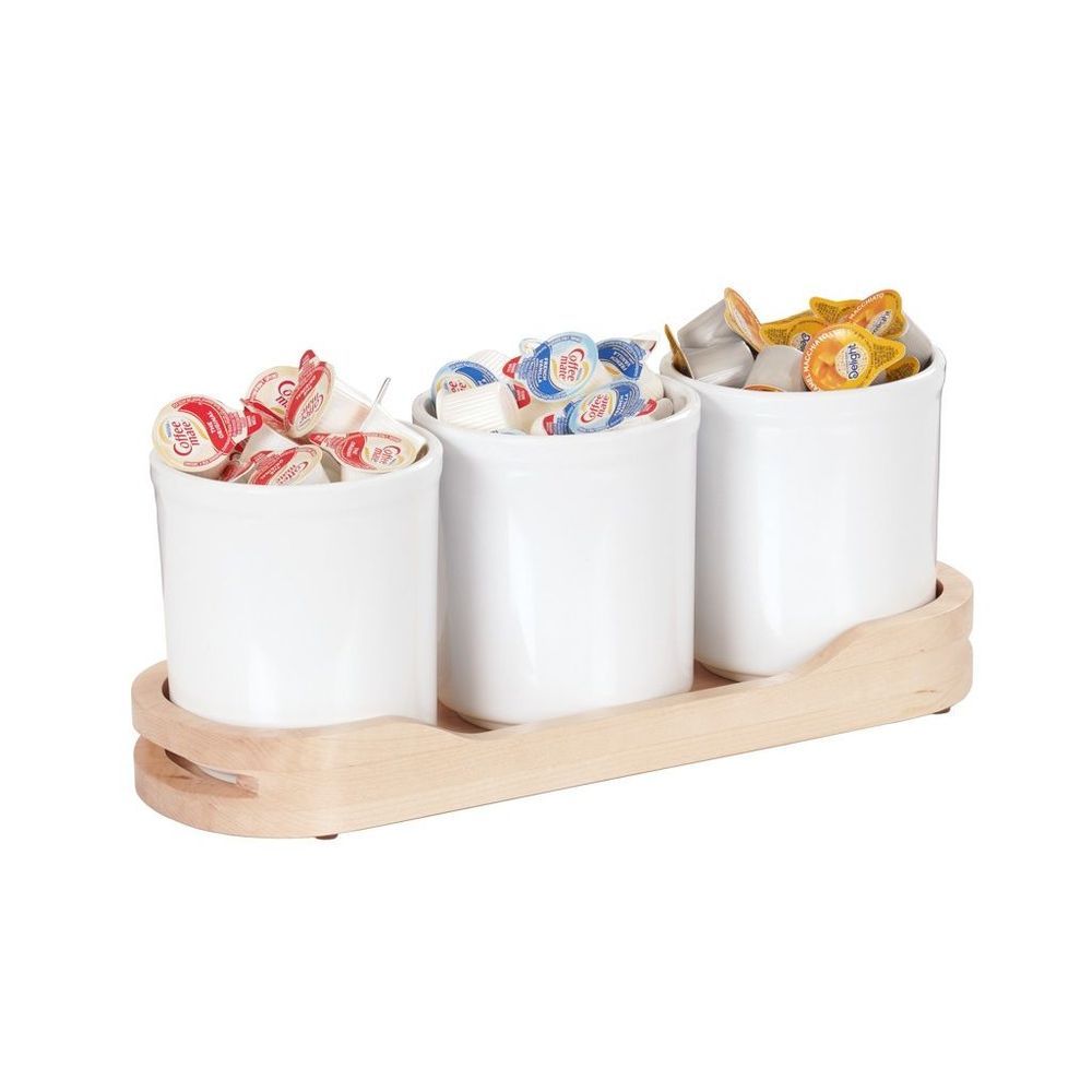 Cal-mil Blonde Cylinder Tray, 16 Inch Width X 5.5 Inch Depth X 6 Inch Height