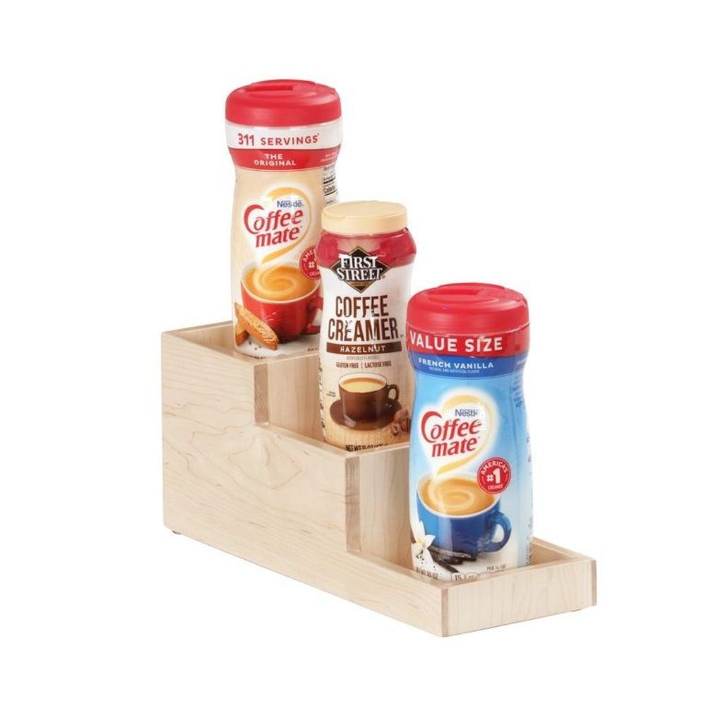 Cal-mil Blonde Wood 3 Step Bottle Riser, 4.5 Inch Width X 14.25 Inch Depth X 6 Inch Height