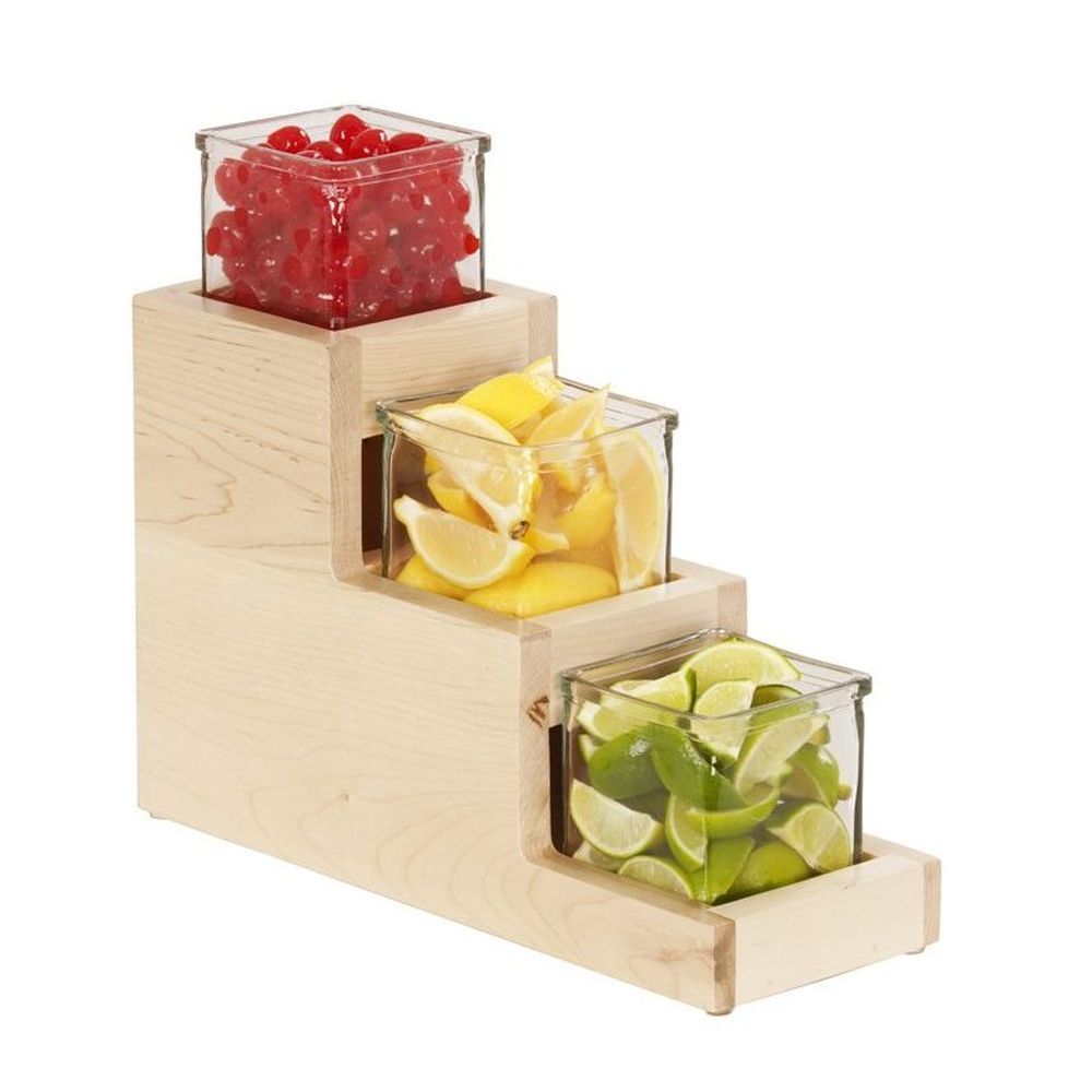 Cal-mil Blonde 3 Step Jar Display, 5.25 Inch Width X 14.5 Inch Depth X 12.5 Inch Height