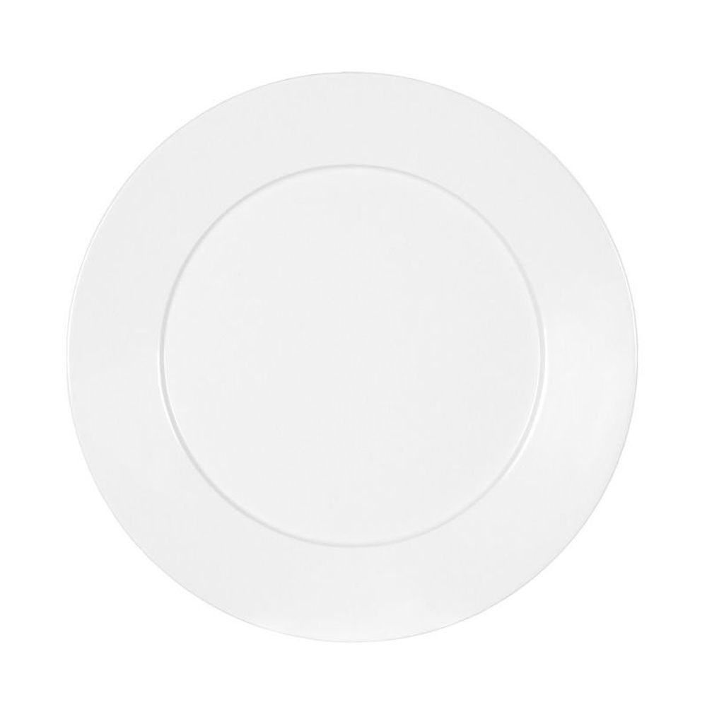 Cal-mil Classic Rim White Melamine Plate, 7 Inch Dia. X 0.75 Inch Height -- 6 Per Case