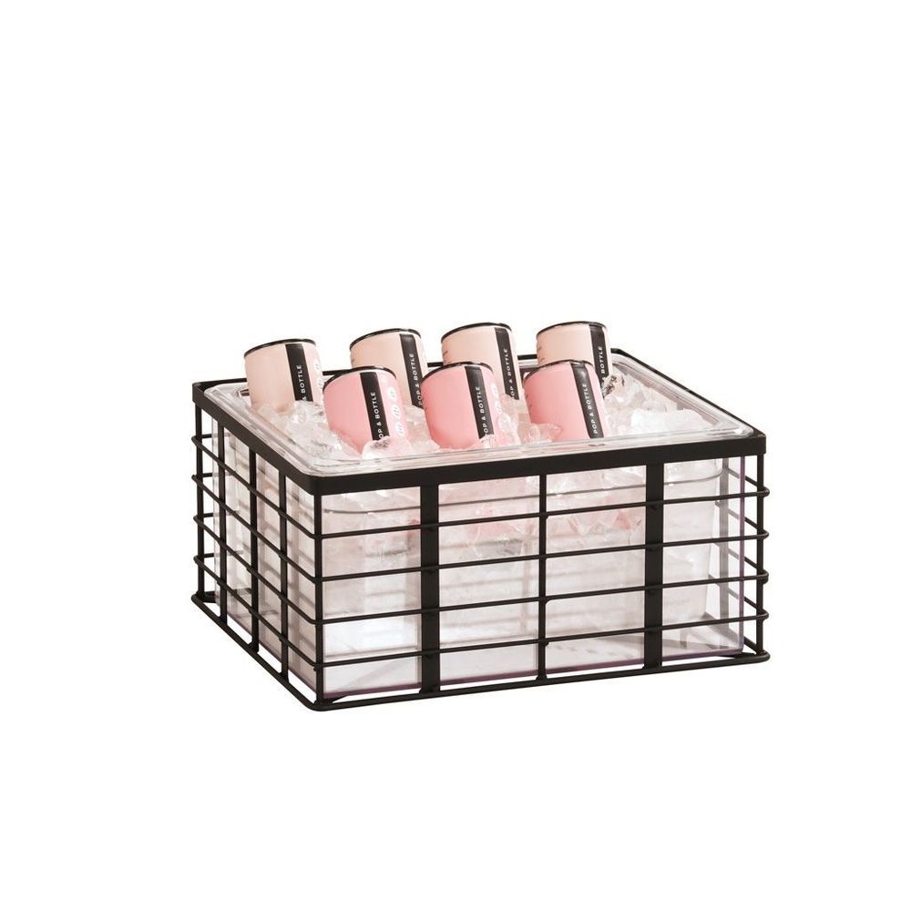 Cal-mil Madison Ice Housing With Clear Pan, 10 Inch Width X 12 Inch Depth X 6.5 Inch Height