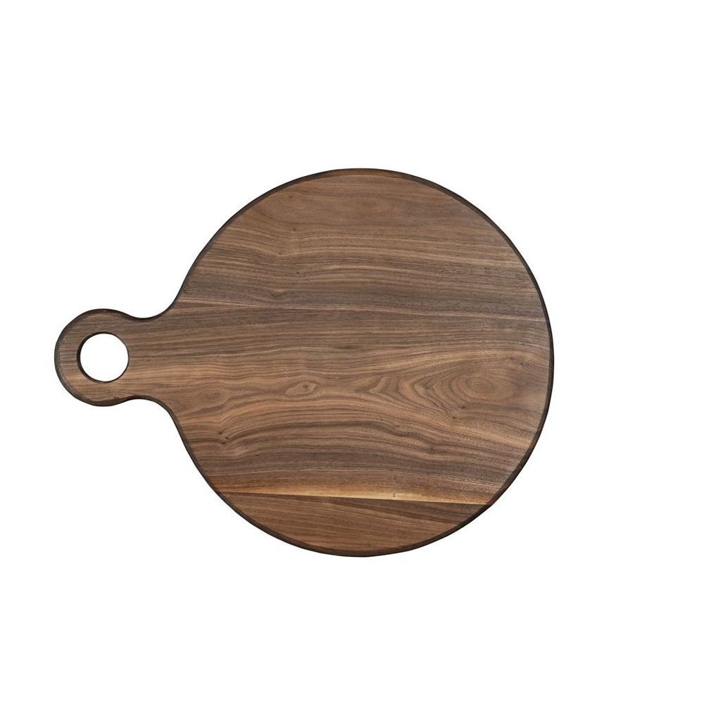Cal-mil Sydney Walnut Serving Board, 16 Inch Dia. X 0.75 Inch Height