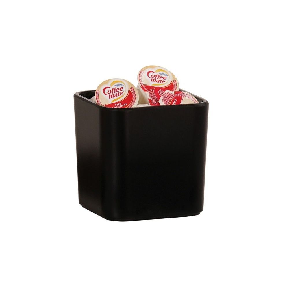 Cal-mil Hudson Black Melamine Jar, 3.75 Inch Width X 3.75 Inch Depth X 3.75 Inch Height