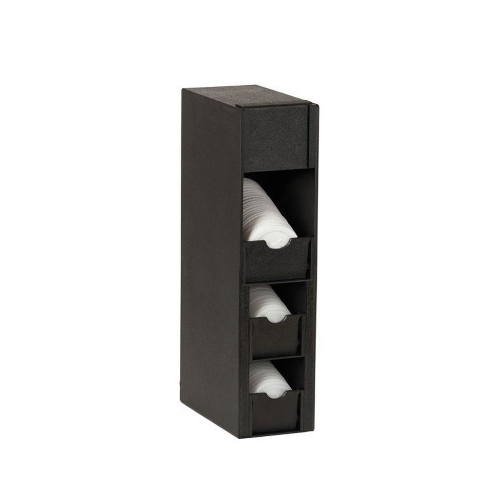 Cal-mil Classic Black 3 Section Lid Holder, 6 Inch Width X 11.5 Inch Depth X 23.5 Inch Height