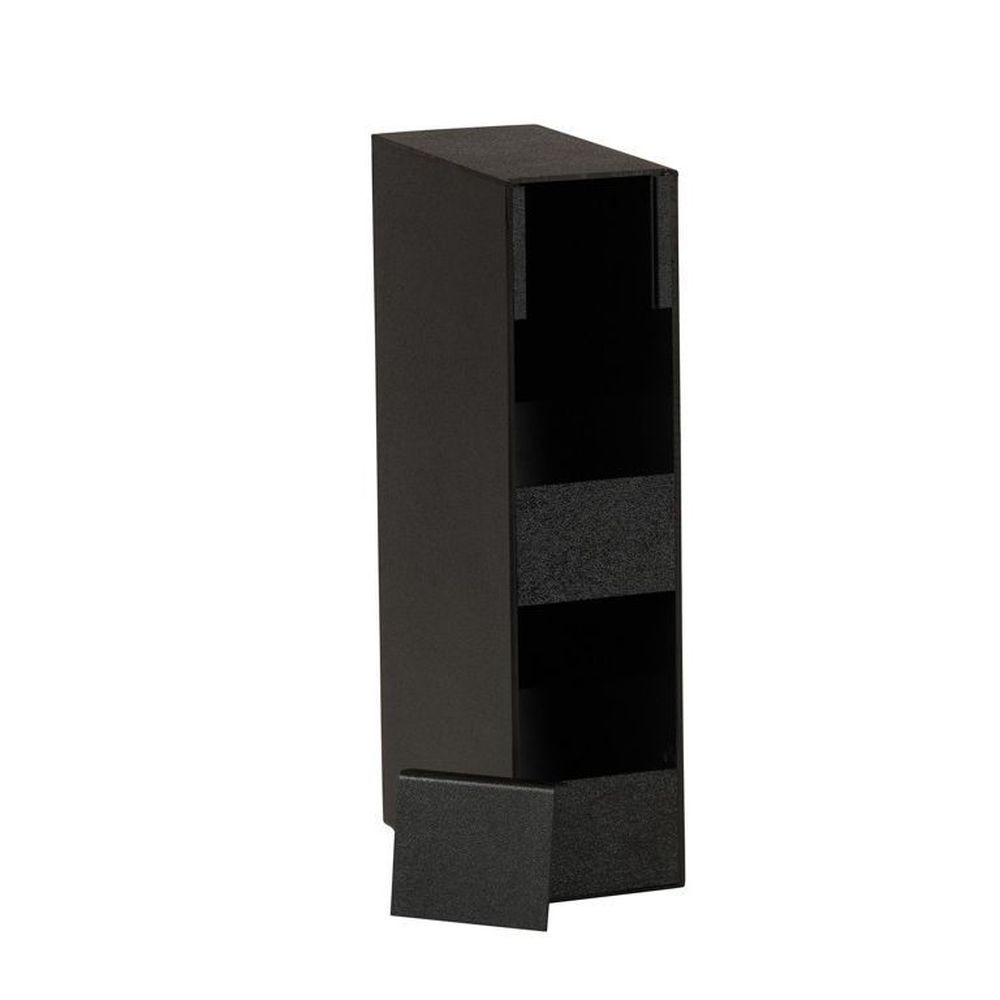 Cal-mil Classic Black 2 Section Straw Holder, 6 Inch Width X 11.5 Inch Depth X 23.5 Inch Height