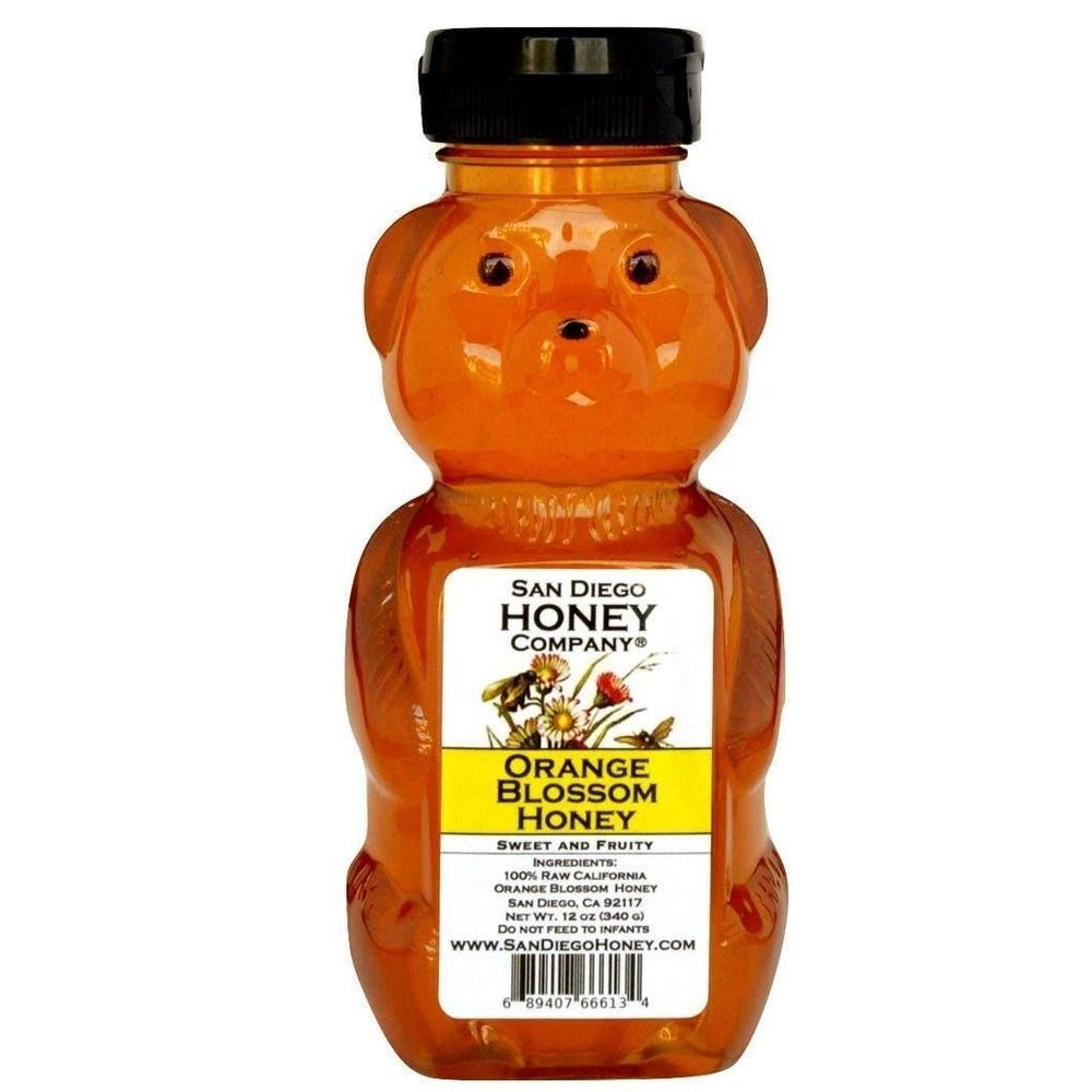 San Diego Orange Blossom Raw Honey, 12 Ounce -- 12 Per Case