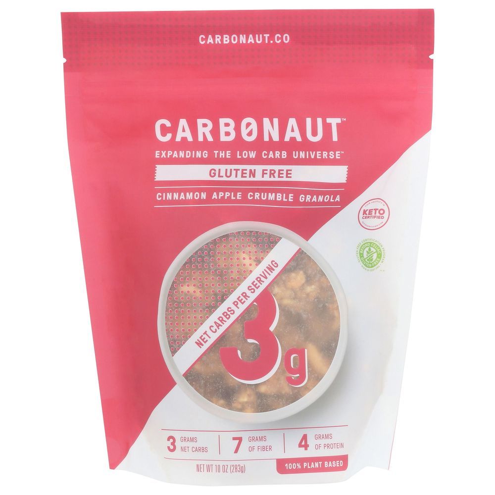 Carbonaut Gluten Free Cinnamon Apple Crumble Granola, 10 Ounce -- 6 Per Case